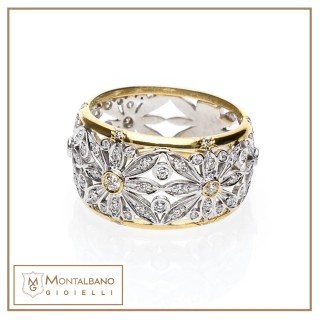 Anello Raggio di Sole fascia  sfusato| Gioielli De Nobili